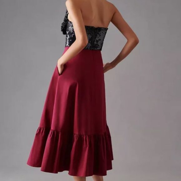 BNWT Hutch Sequin Bow-Tie Maxi Dress - Picture 2 of 7